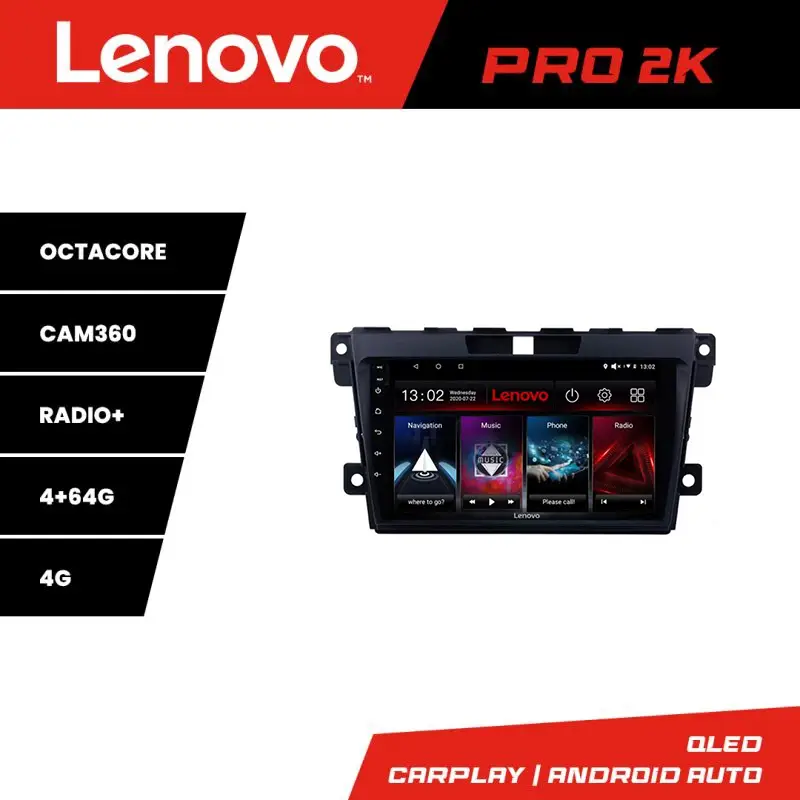 Navigație Mazda CX-7 2008-2012 Lenovo QLED 2K Android 4+64GB 360 Vezi acum