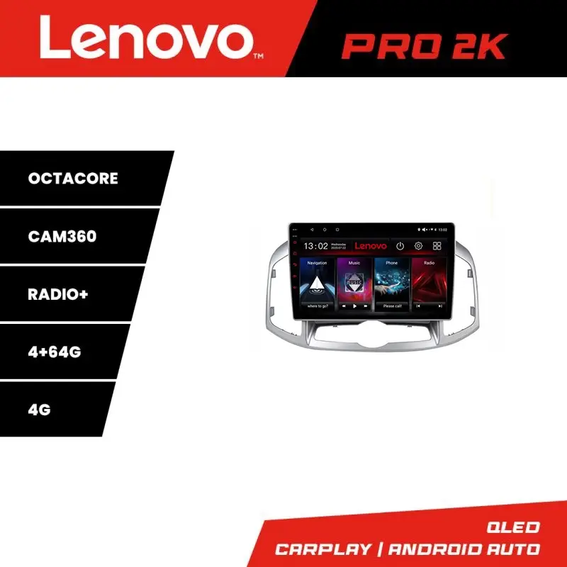 Calitate înaltă Navigatie Android Chevrolet Captiva 2012-2018 Lenovo QLED 2K 4+64GB