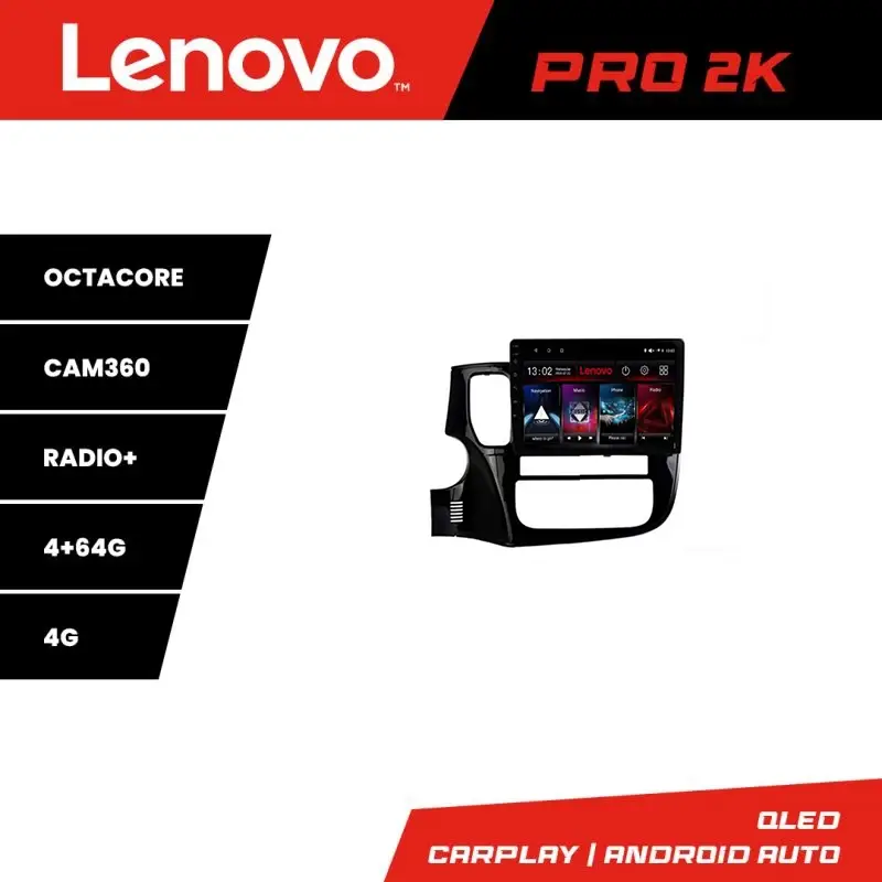 Reducere de preț Navigație Mitsubishi Outlander 2013-2019 Lenovo QLED 2K 4GB+64GB Android
