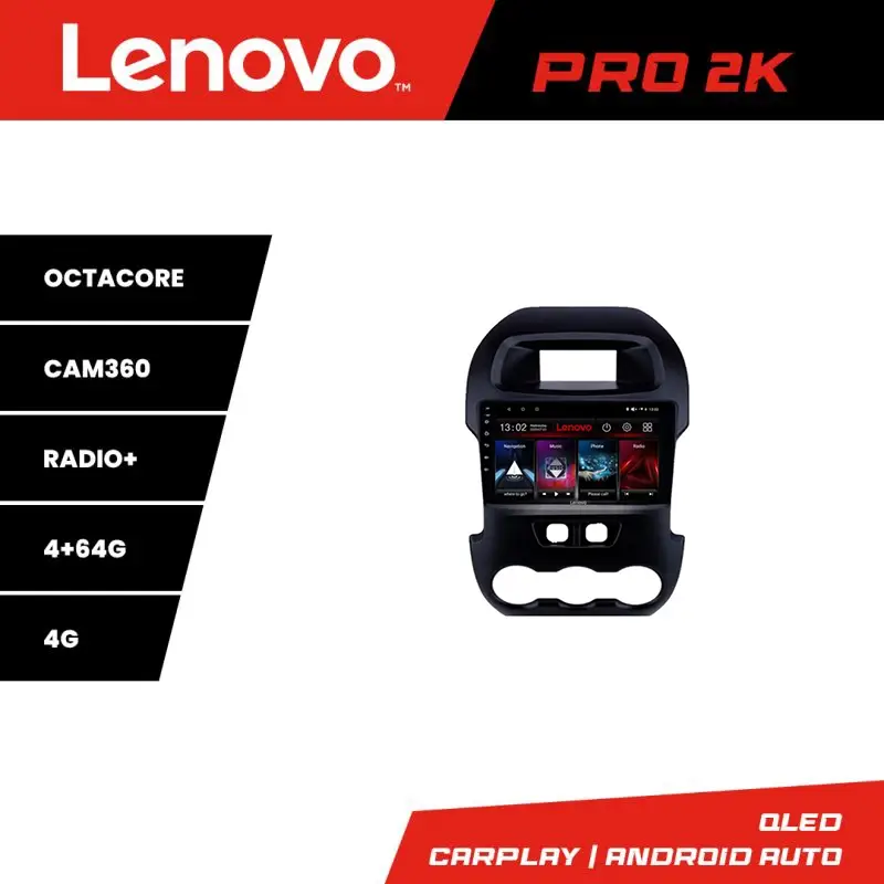 Ofertă Navigație Android Ford Ranger 2011-2015 QLED 2K 4+64GB 360 Lenovo