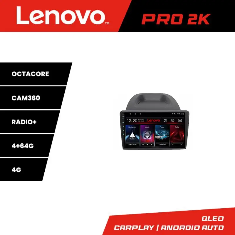 Transport gratuit Navigatie Android Ford Fiesta 2012-2018 Lenovo QLED 2K 4GB+64GB 360