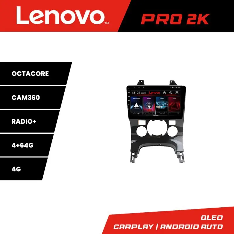 Navigație Android Lenovo QLED 2K 4+64GB 360 pentru Peugeot 3008 Ofertă de sezon