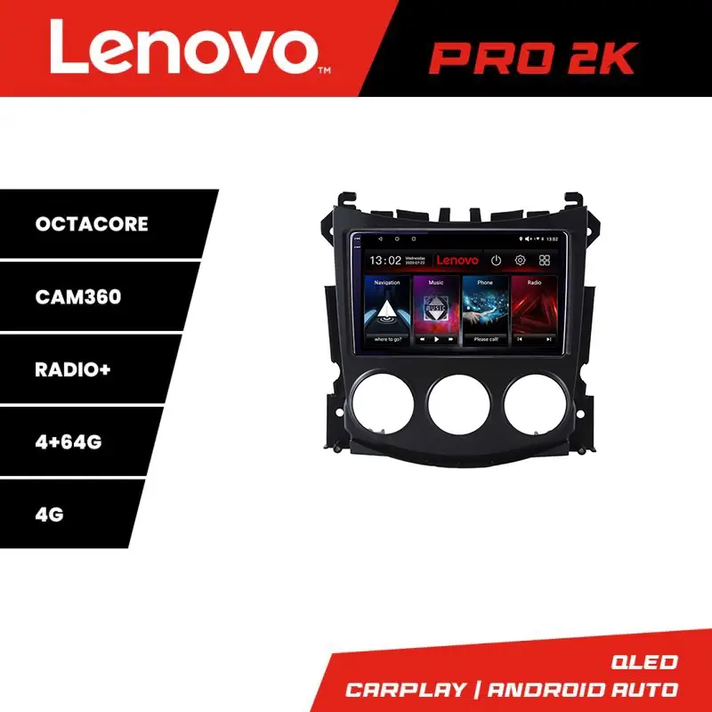 Livrare gratuită Navigație Nissan 370Z 2008-2012 Android QLED 2K GPS 4GB+64GB 360 Lenovo
