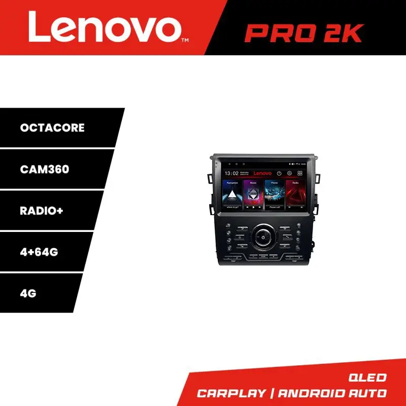 Popular Navigație Android Ford Mondeo MK5 2015-2022 QLED 2K 4GB+64GB Lenovo