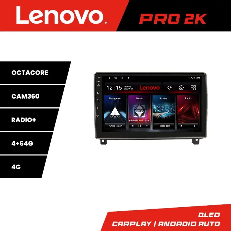 Navigație Android Peugeot 407 2004-2011 QLED 2K, 4GB+64GB, 360, Lenovo Discount