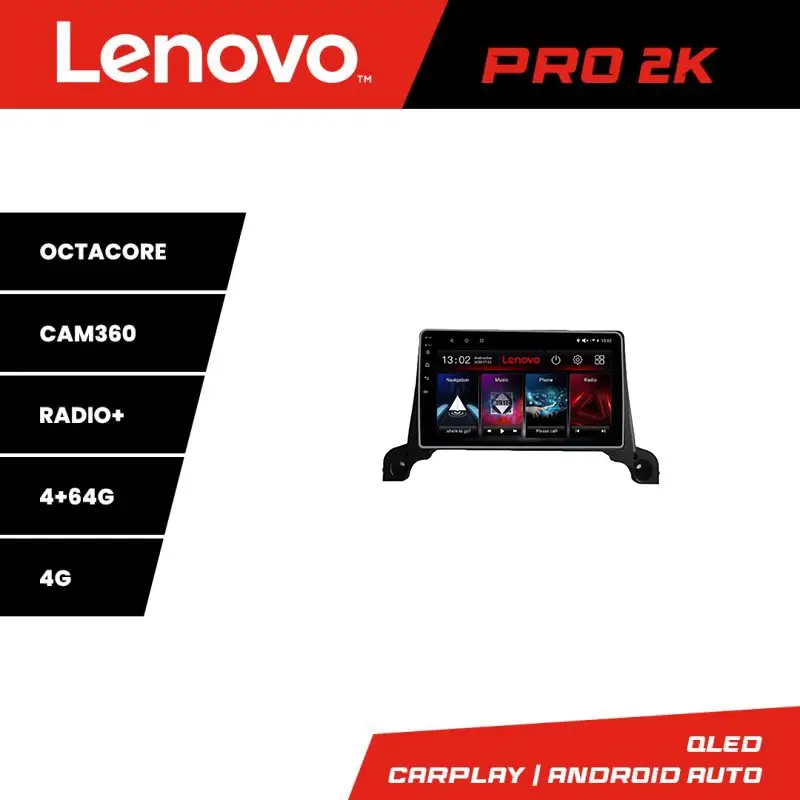Navigatie Peugeot 5008 2016-2020 Lenovo QLED 2K 4GB+64GB Android Ieftin