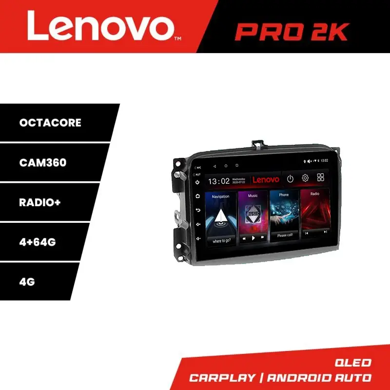 Navigatie Android Fiat 500L 2012-2017 Lenovo QLED 2K 4GB+64GB Vezi acum