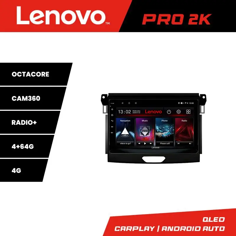Navigatie Ford Ranger Lenovo Pro 2K QLED 8 Core 4GB+64GB Android Preț mic
