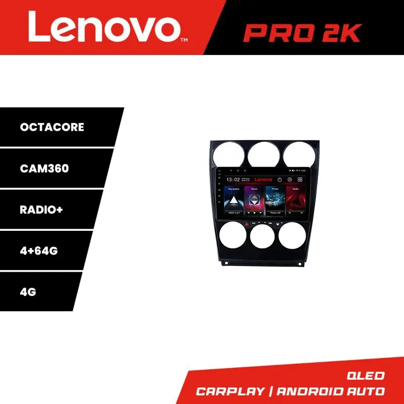 Preț promoțional Navigație Mazda 6 2004-2008 Lenovo Pro 2K QLED 4GB+64GB Android