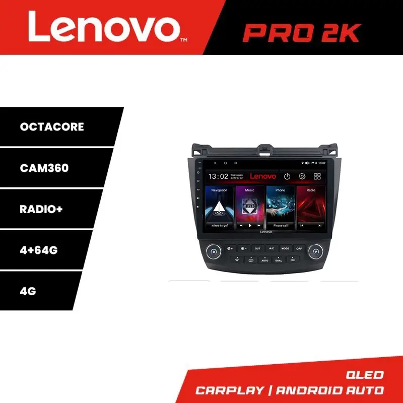 Cumpără acum Navigație Android Lenovo QLED 2K 4+64 pentru Honda Accord 2004-2008