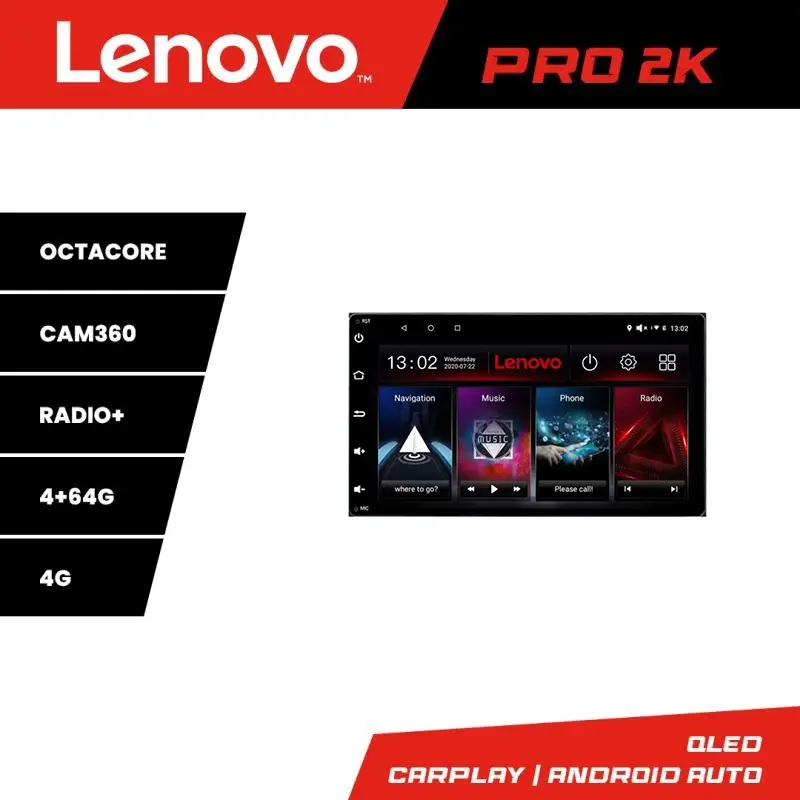 Reducere de preț Navigație Toyota Auris 2007-2013 Lenovo QLED 2K 4GB+64GB Android