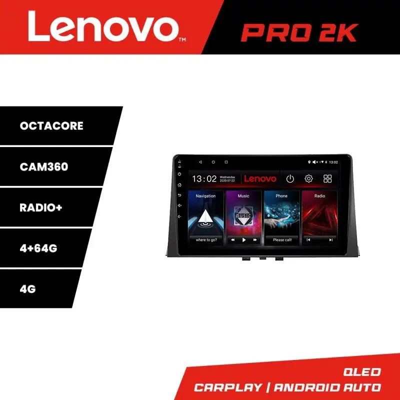 Lichidare de stoc Navigație Citroen Berlingo 2019-2021 Lenovo QLED 2K 4GB+64GB Android