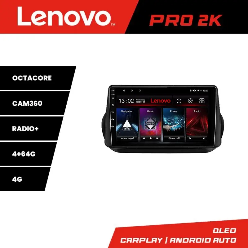 Chilipir Navigație Android Peugeot Bipper/Citroen Nemo/Fiat Qubo 2008-2017 2K 4+64GB