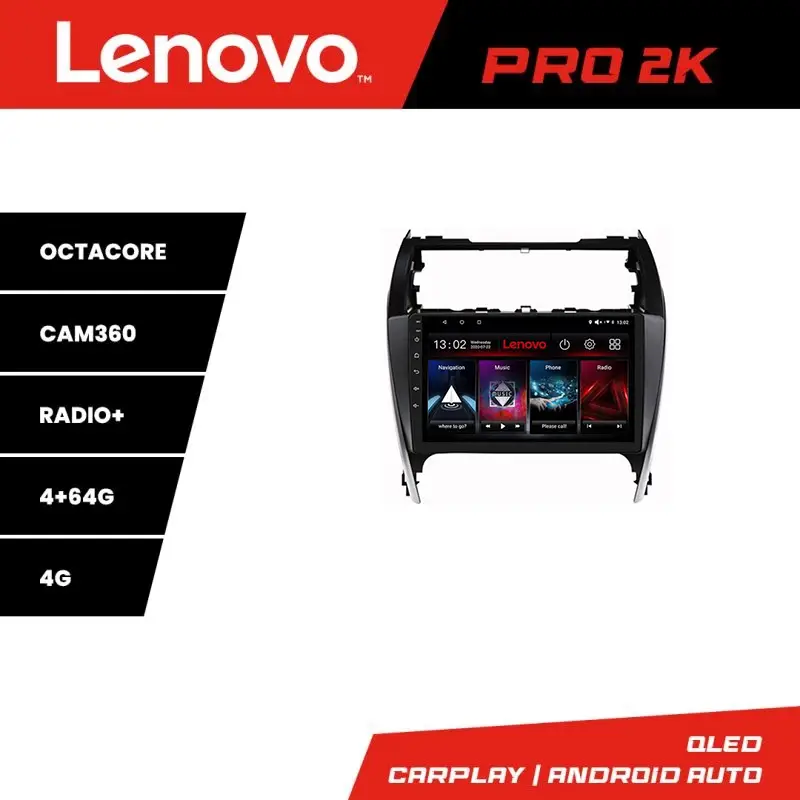Plată securizată Navigație Android Toyota Camry 2012-2018 QLED 2K, 4GB RAM, 64GB, 360