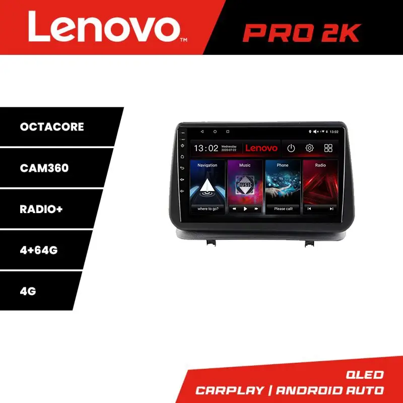 Reducere de preț Navigație Renault Clio 3 2005-2013 Lenovo QLED 2K 4GB+64GB Android