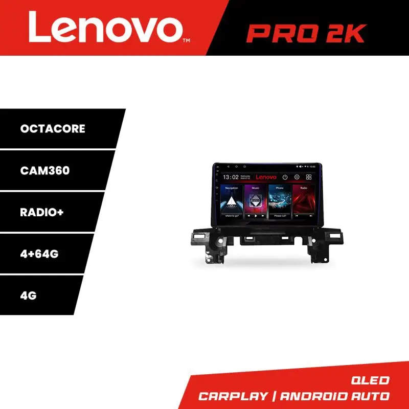 Expediere rapidă Navigație Mazda CX-5 2018-2020 Lenovo QLED 2K, 8 Core, 4GB+64GB, 360