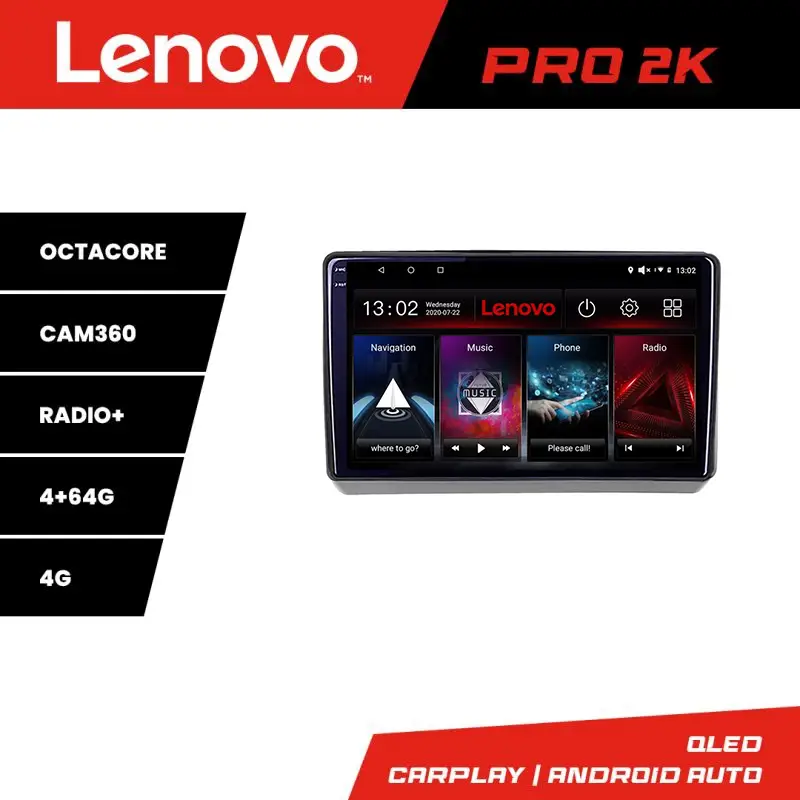 Navigație Android Dodge Challenger 2015-2021 QLED 2K GPS 4GB+64GB Lenovo Reducere specială