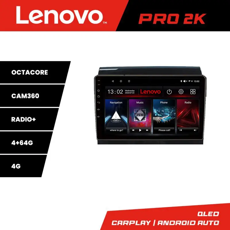 Navigație Android Lenovo 4+64GB 4G pentru Fiat Ducato 2006-2018 Bestseller