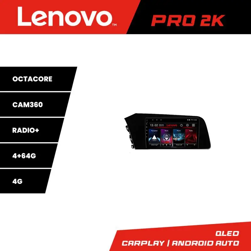 Navigație auto Hyundai Elantra 2021 Lenovo QLED 2K 4GB+64GB Android Expediere rapidă