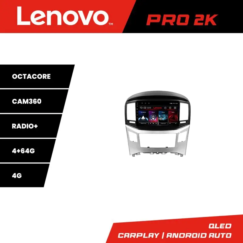 Chilipir Navigație Android Hyundai H1 Starex 2016+ Lenovo QLED 2K 4GB+64GB