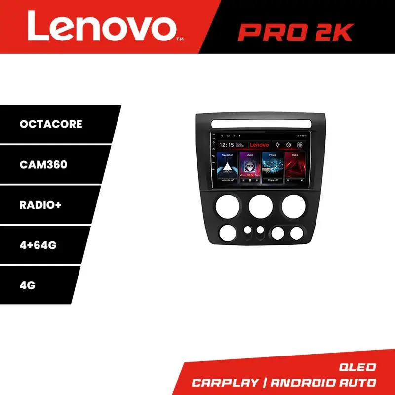 Navigație Android Hummer H3 QLED 2K, 8 nuclee, 4+64GB, 360, Lenovo Comandă acum
