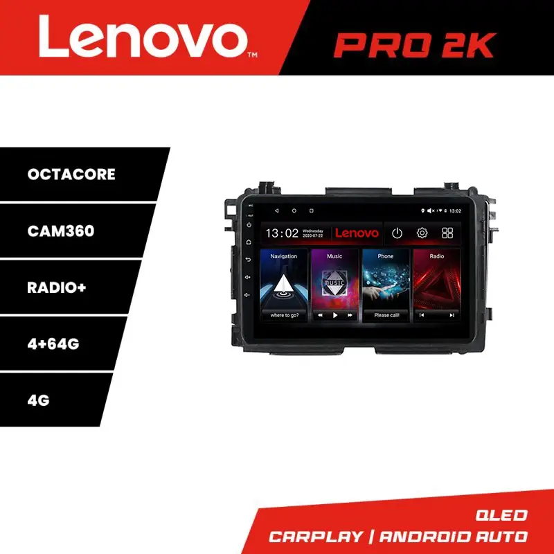 Navigație Android Honda HR-V 2013-2018 QLED 2K, 4GB+64GB, 8 nuclee Disponibil imediat
