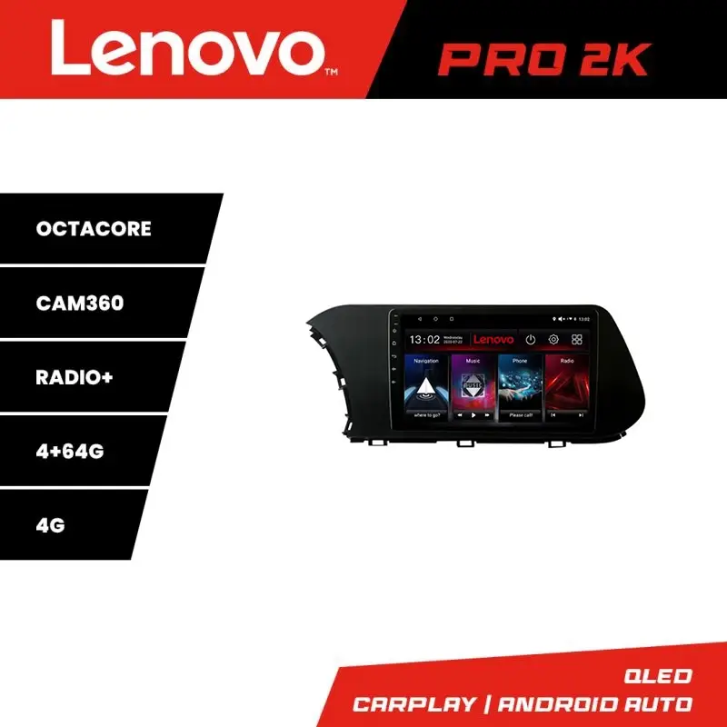 Promoție Navigatie Hyundai i20 2020+ Lenovo QLED 2K Octa Core 4+64GB 360
