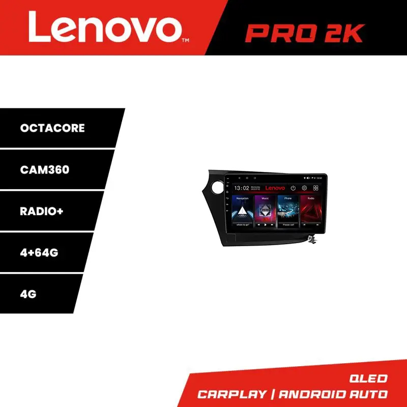 Ofertă specială Navigatie Android Honda Insight 2009-2014 Lenovo QLED 2K 4GB+64GB 360