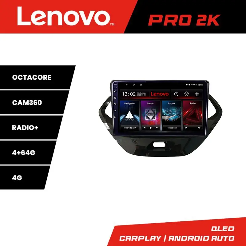 Navigație Ford KA 2015-2020 Android QLED 2K, GPS, 4G, 4GB+64GB Lenovo Mai ieftin