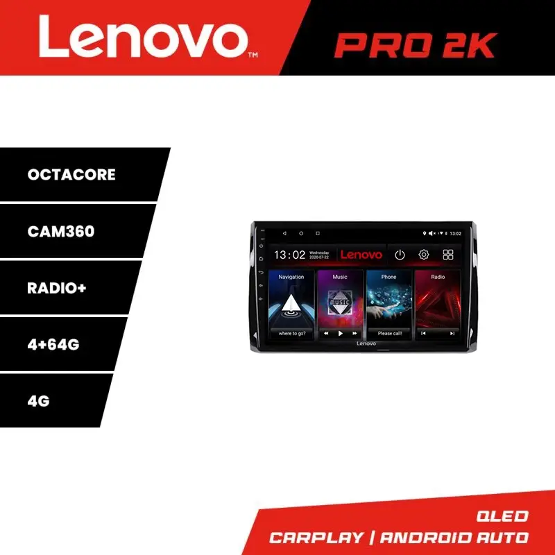 Navigație Android Lenovo pentru Skoda Kodiaq, QLED 2K, 4GB+64GB Ofertă specială
