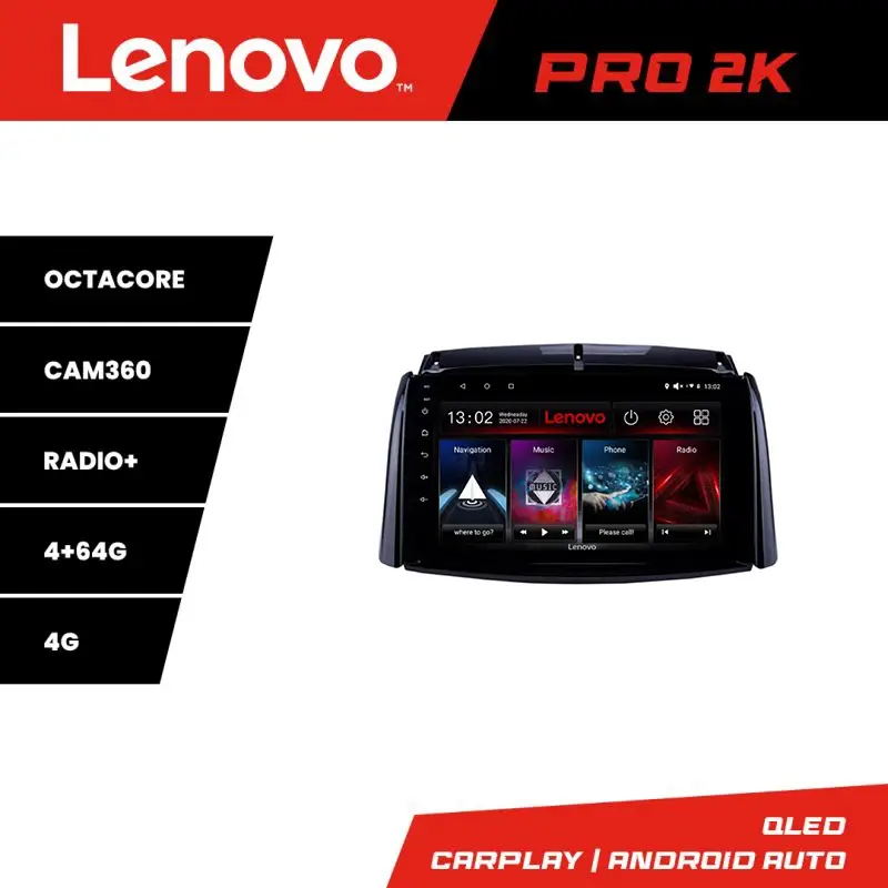 Livrare gratuită Navigatie Renault Koleos 2009-2016 Lenovo QLED 2K 4GB+64GB Android
