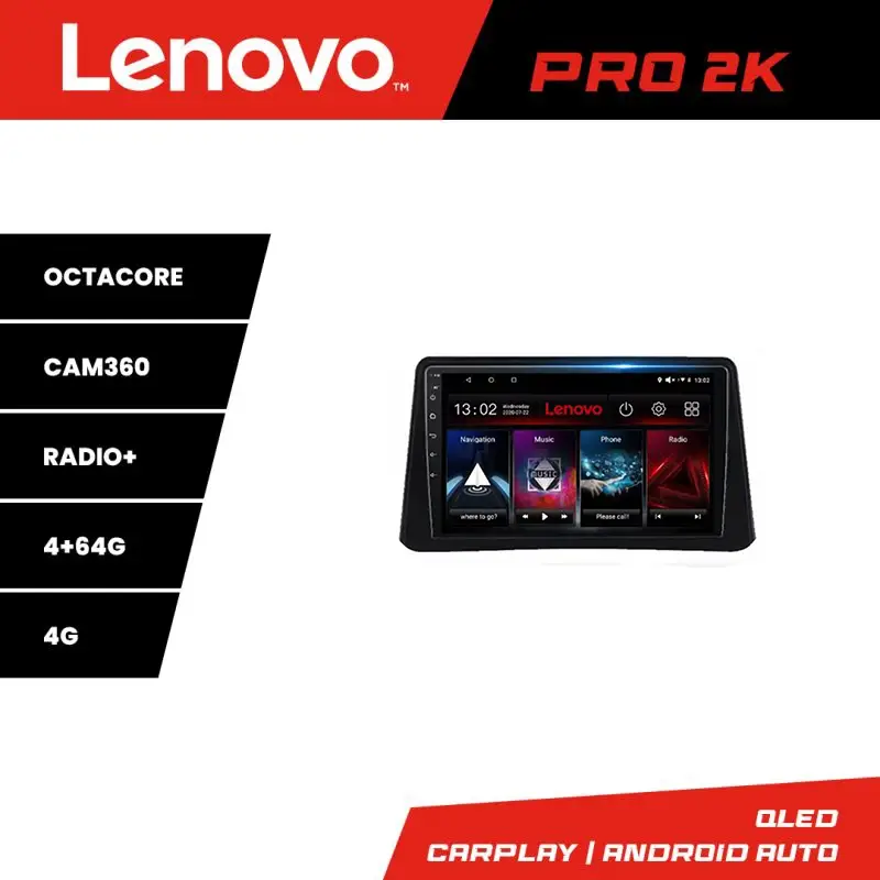 Preferatul clienților Navigație Lenovo QLED 2K 4+64GB pentru Opel Mokka 2012-2016 cu Android și 360