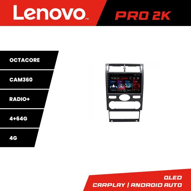 Navigație Android Ford Mondeo 2004-2007 QLED 2K 4GB+64GB 4G GPS Lenovo Nu rata