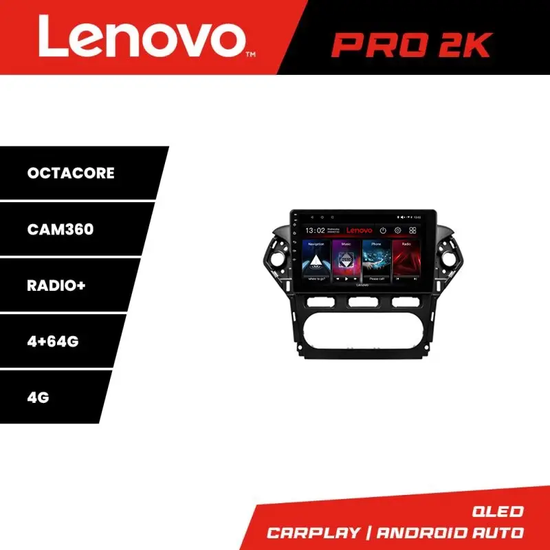 Navigație Ford Mondeo 2010-2014 Lenovo QLED 2K 4+64 Android cu 4G Ofertă