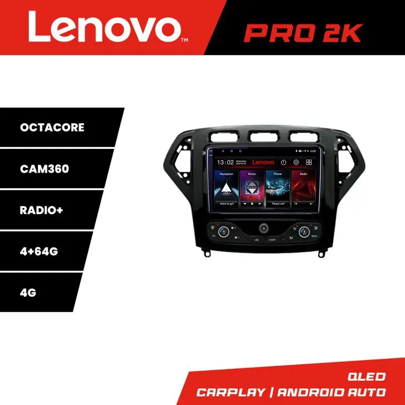 Livrare gratuită Navigație Android Ford Mondeo 2007-2010 QLED 2K, 4GB+64GB, GPS 360