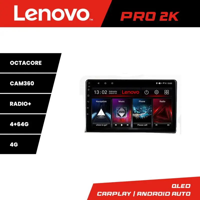 Navigație Android Lenovo QLED 2K 4+64 pentru VW Multivan 2003-2015 Reducere