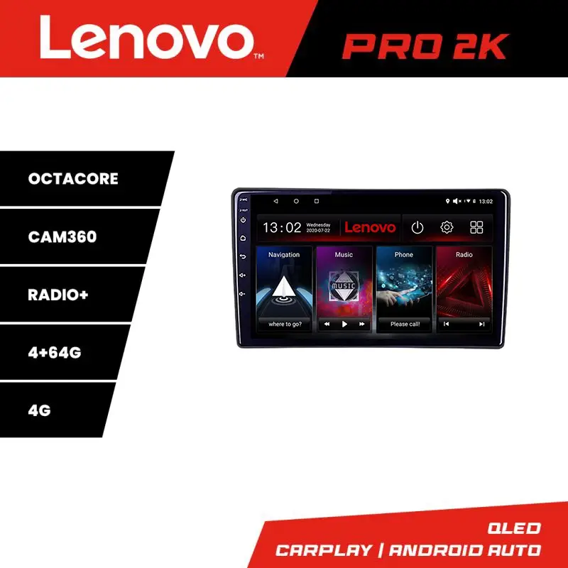 Navigatie Android Nissan Murano 2004-2009 QLED 2K GPS 4GB+64GB Lenovo Retur gratuit