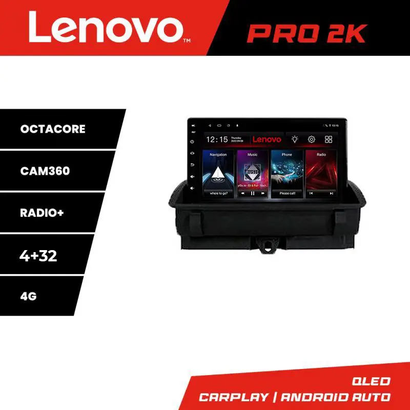 Popular Navigație Audi Q3 2011-2018 cu Android, QLED 2K, GPS, 4+64GB Lenovo