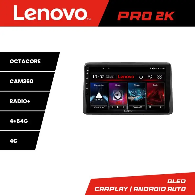 Navigație Android Dodge Ram 2019+ QLED 2K GPS 4GB+64GB 360 Lenovo Promoție