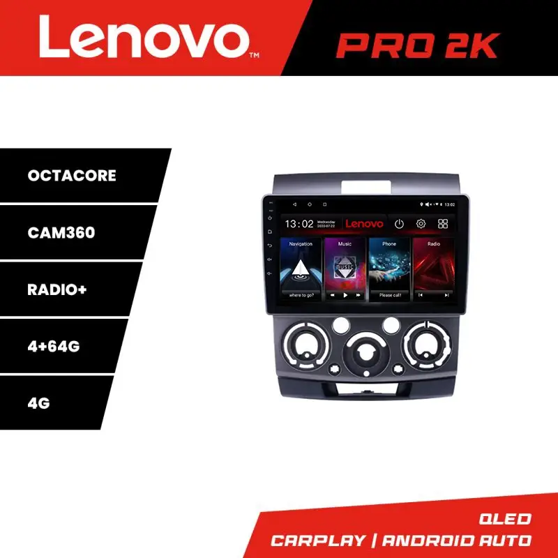Navigație Android Lenovo 2K 4+64 pentru Ford Ranger și Mazda BT50 2007-2012 Reducere de preț