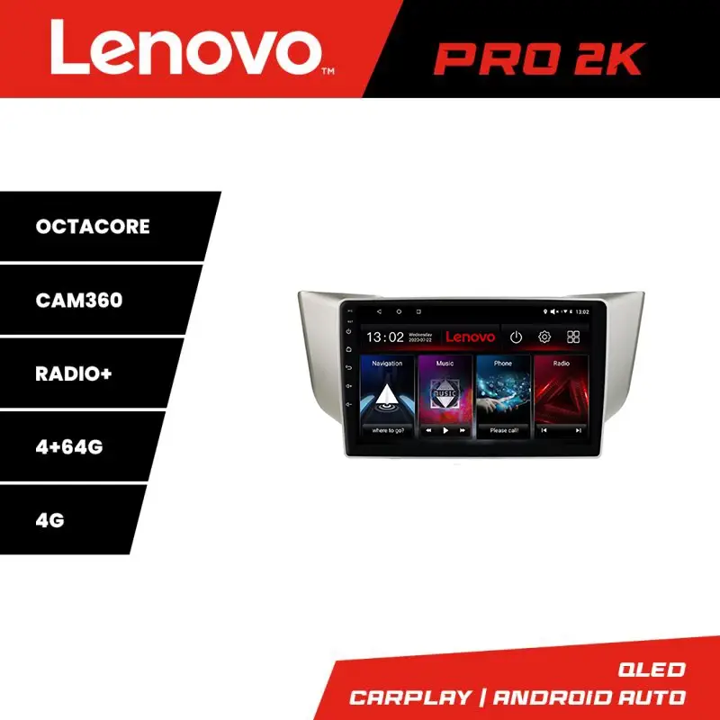 Nu rata Navigație Android Lexus RX 2003-2009 Lenovo QLED 2K 4GB+64GB 360