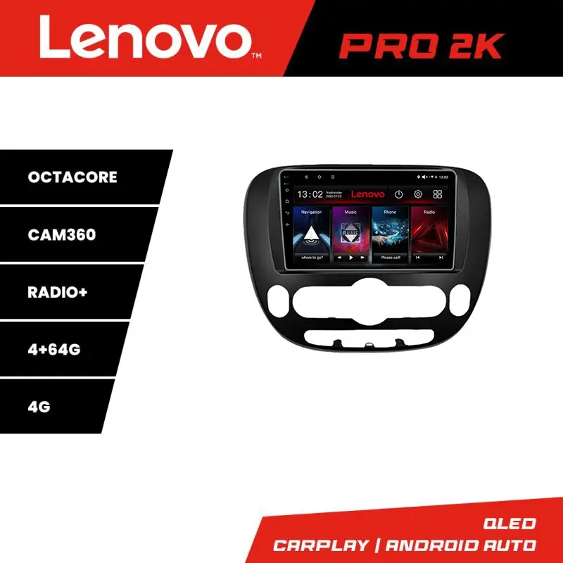 Navigație Android Kia Soul 2014-2019 cu GPS, QLED 2K, 4GB RAM, 64GB Retur ușor