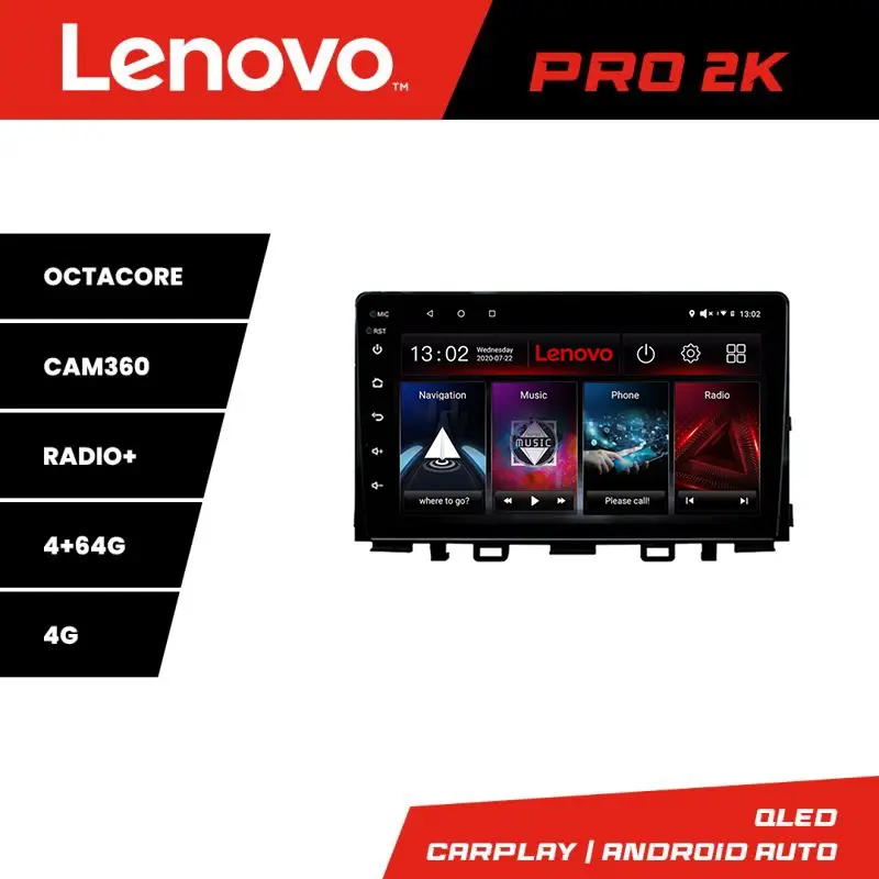 Mai ieftin Navigație Android Kia Stonic 2016-2020 QLED 2K, 4GB+64GB, GPS 360 Lenovo