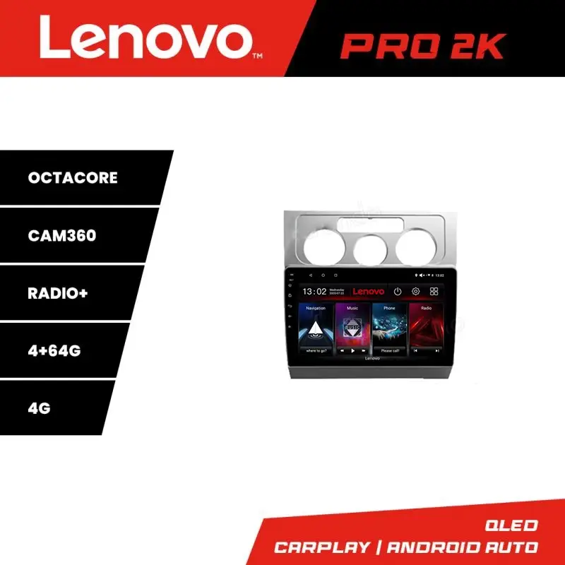 Retur gratuit Navigatie Lenovo VW Touran 2003-2010 QLED 2K Android 4+64 cu Waze si 360
