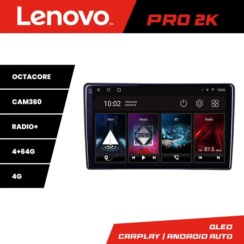Ofertă Navigație Android Ford Transit 2019+ cu ecran QLED 2K, 4GB+64GB și 360