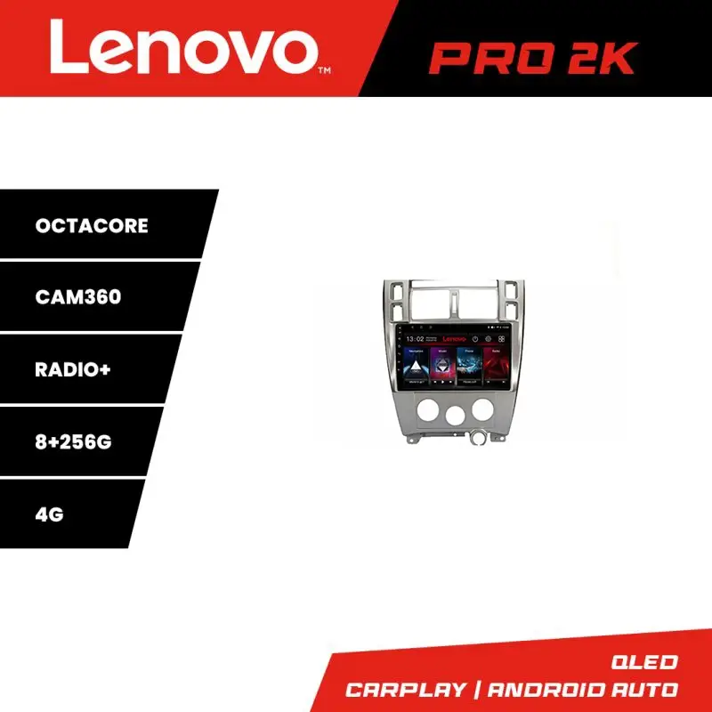 Navigație Android Hyundai Tucson 2004-2010 Lenovo QLED 2K 8GB+256GB Lichidare de stoc