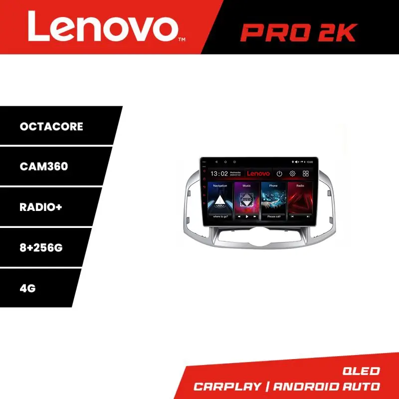 Navigație Android Lenovo QLED 2K pentru Chevrolet Captiva 2012-2018, 8+256GB Lichidare de stoc