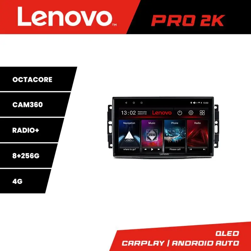 Discount Navigație auto Lenovo QLED 2K 8+256 pentru Chrysler Jeep cu Android