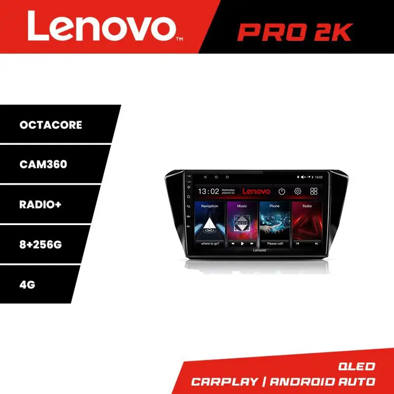 Navigație Android Lenovo QLED 2K 8+256GB pentru Skoda Superb 3 2015-2017 Reducere