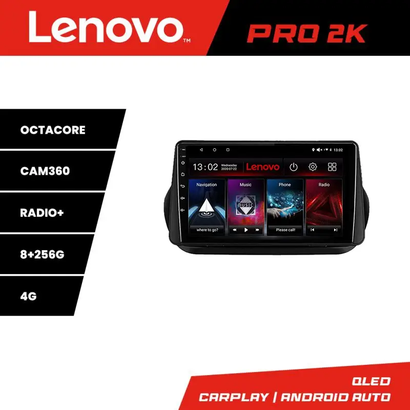 Navigație Android Peugeot Bipper, Citroen Nemo, Fiat Qubo 2008-2017 QLED 2K 8+256GB Lichidare de stoc